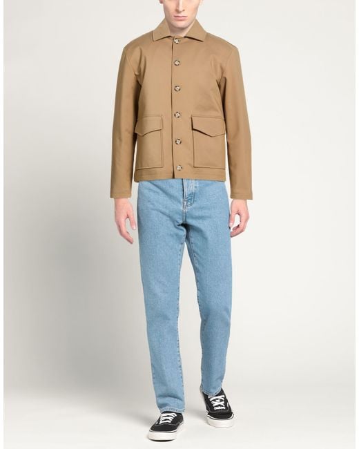 Exte Natural Khaki Jacket Cotton, Nylon, Elastane for men