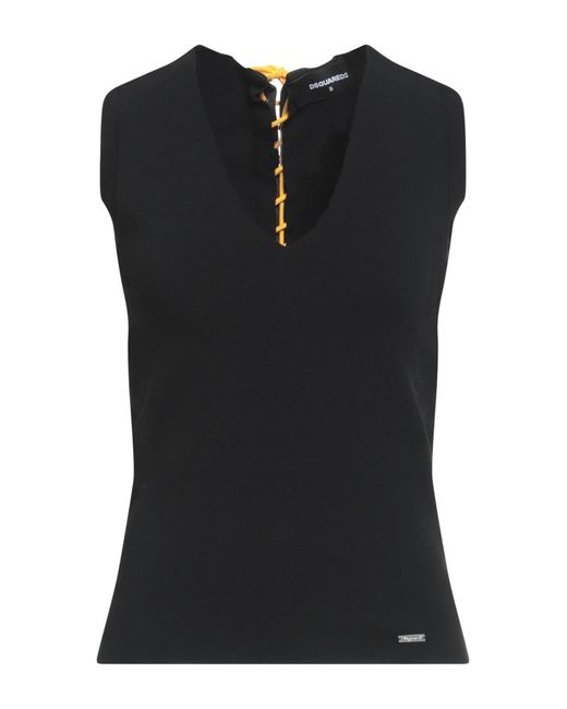 DSquared² Black Top Viscose, Polyester