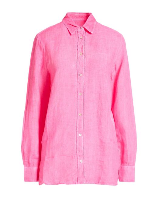 120% Lino Pink Shirt Linen