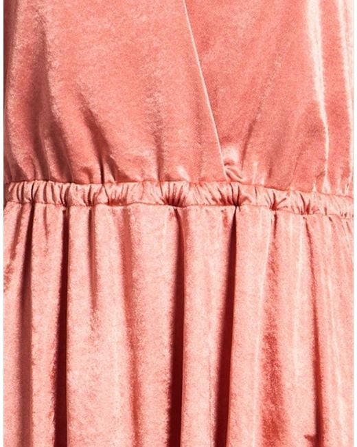 Nenette Pink Rust Mini Dress Polyester