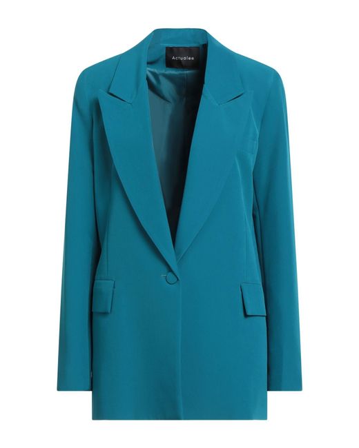 ACTUALEE Blue Blazer Polyester, Elastane