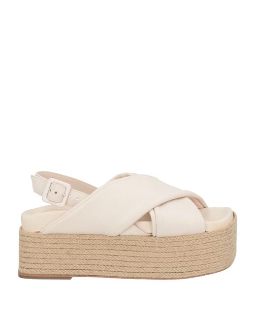 Paloma Barceló Natural Espadrilles Leather