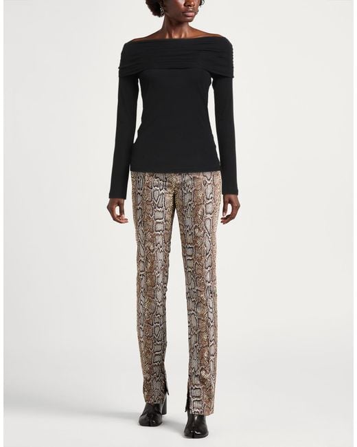 Dondup Black T-Shirt Modal, Silk