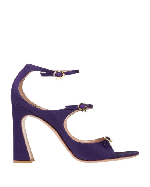 Gianvito Rossi Blue Sandals