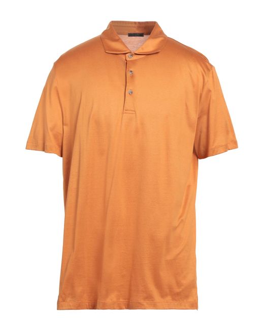 Pal Zileri Orange Polo Shirt for men