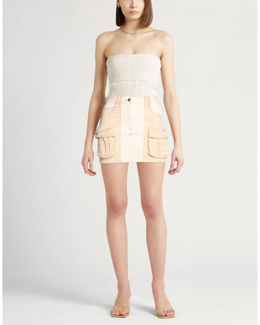 Liu Jo Natural Denim Skirt Cotton