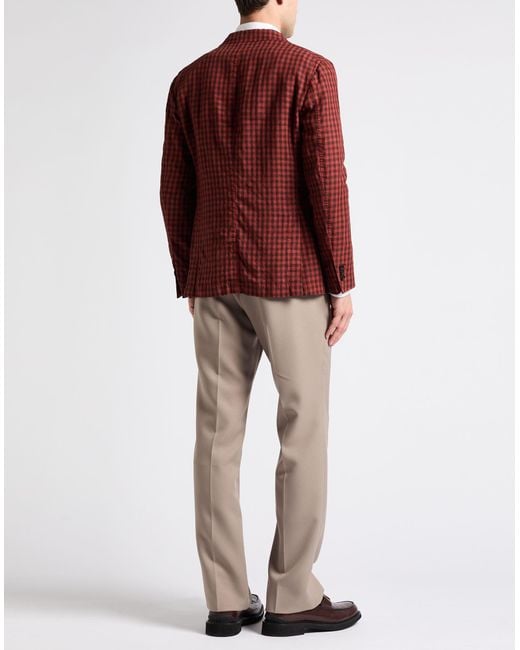 Boglioli Red Blazer for men