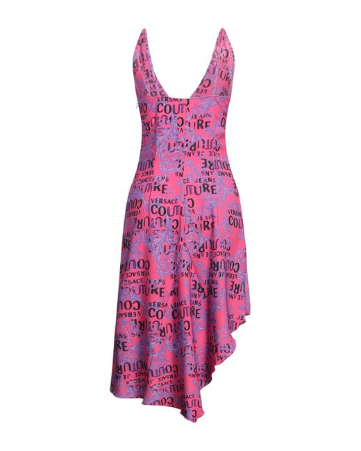 Vestido midi Versace Jeans Couture de color Purple