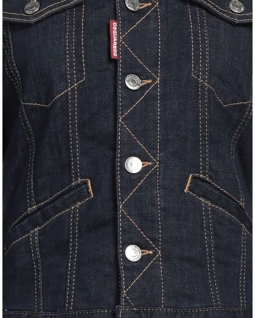 DSquared² Blue Denim Outerwear