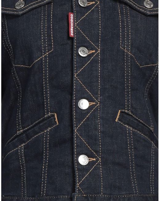 DSquared² Blue Denim Outerwear