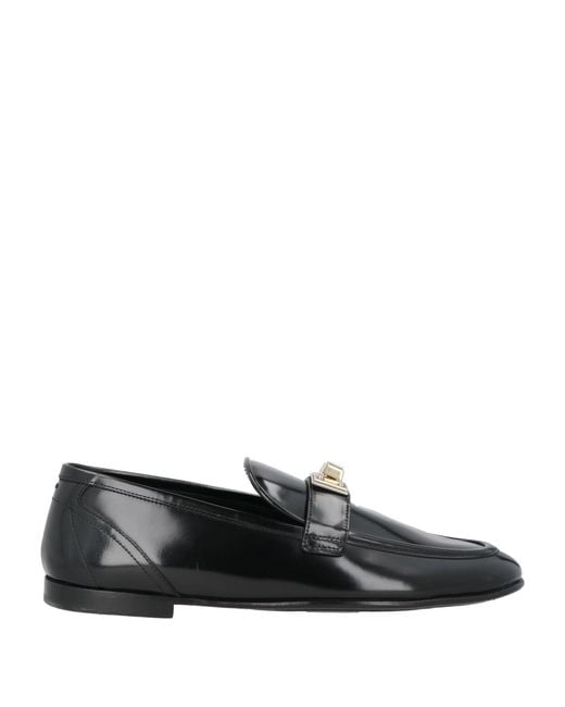 Dolce & Gabbana Black Loafers Leather for men