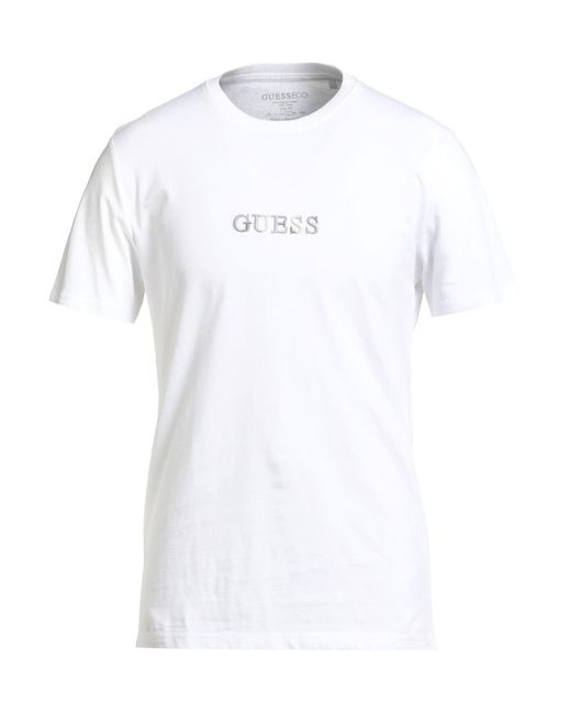Guess White T-Shirts for men