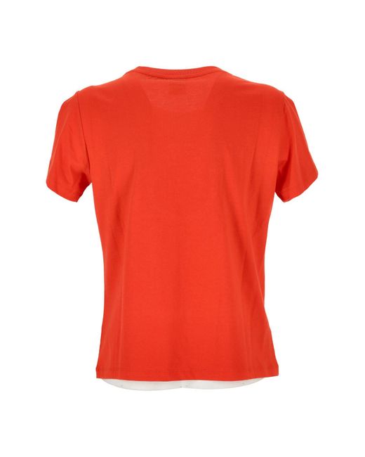 T-shirt Pinko en coloris Red