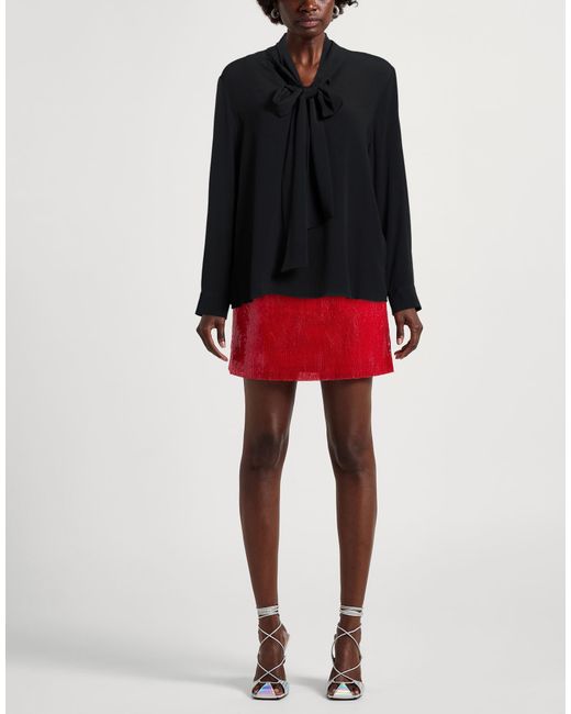 Top Glanshirt de color Black