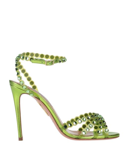 Aquazzura Green Sandals