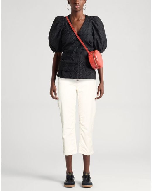 Dondup White Pants Cotton, Elastane