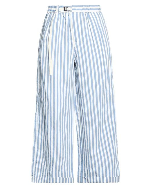 White Sand Blue Pants Viscose, Polyester