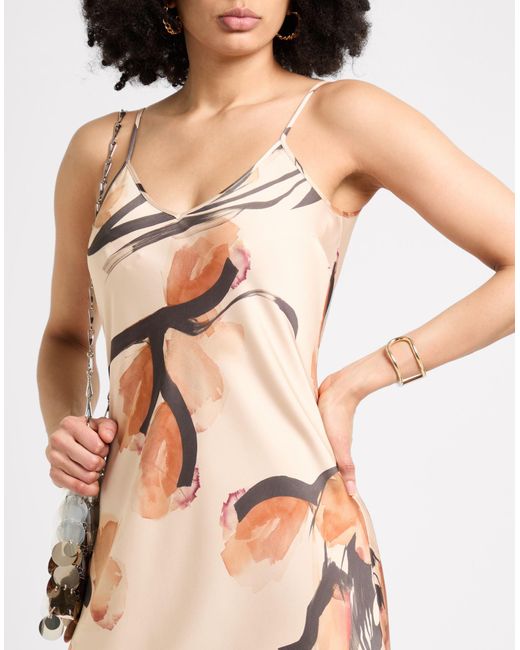 MAX&Co. Metallic Maxi-Kleid