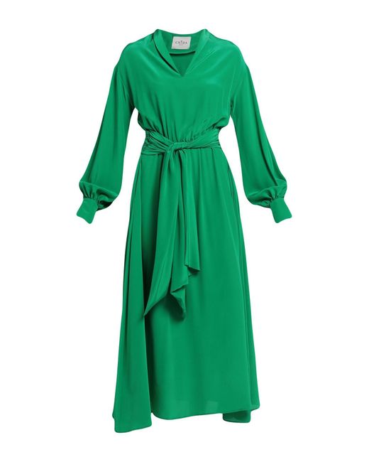 Crida Milano Green Maxi Dress