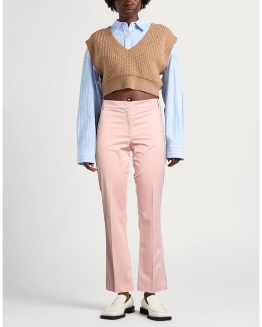 Drumohr Pink Pants Cotton, Elastane