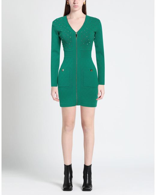 Elisabetta Franchi Green Mini Dress