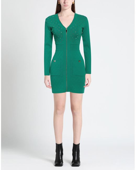 Robe courte Elisabetta Franchi en coloris Green