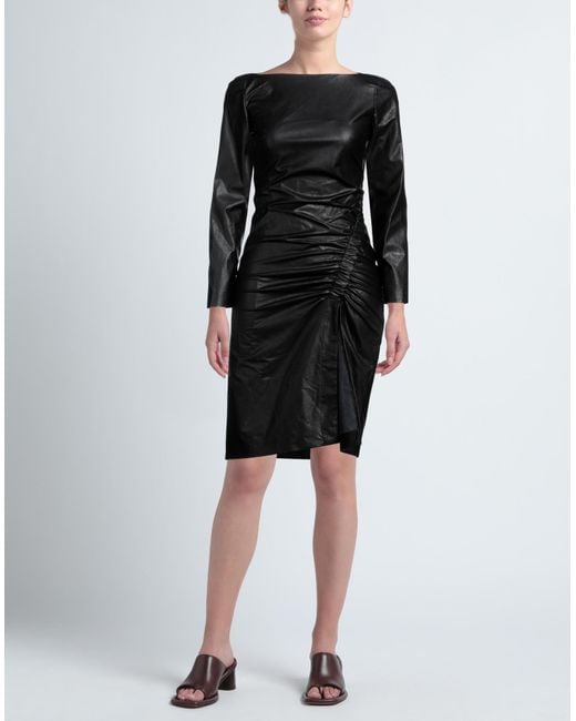 Suoli Black Midi Dress