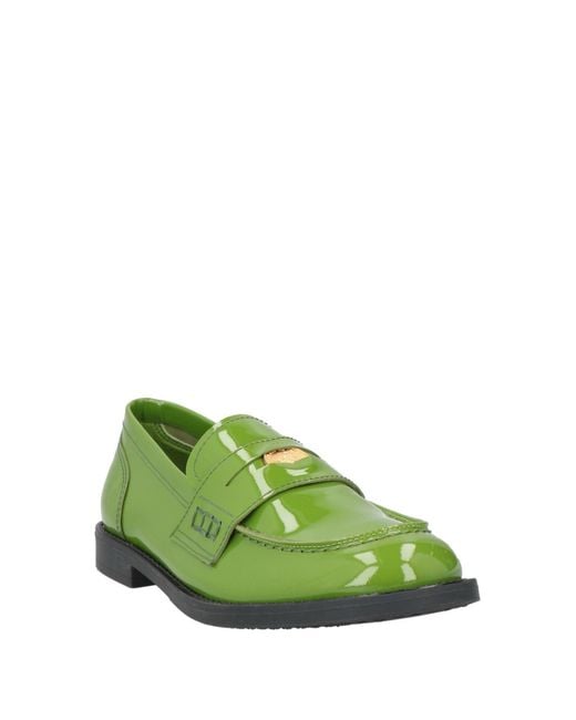 Ovyè Green Loafers Leather