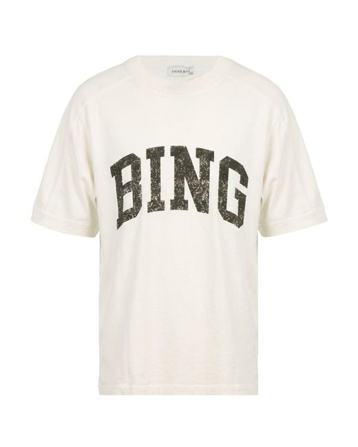 Anine Bing White T-Shirt for men