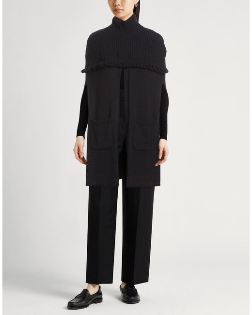 Agnona Black Cape Cashmere
