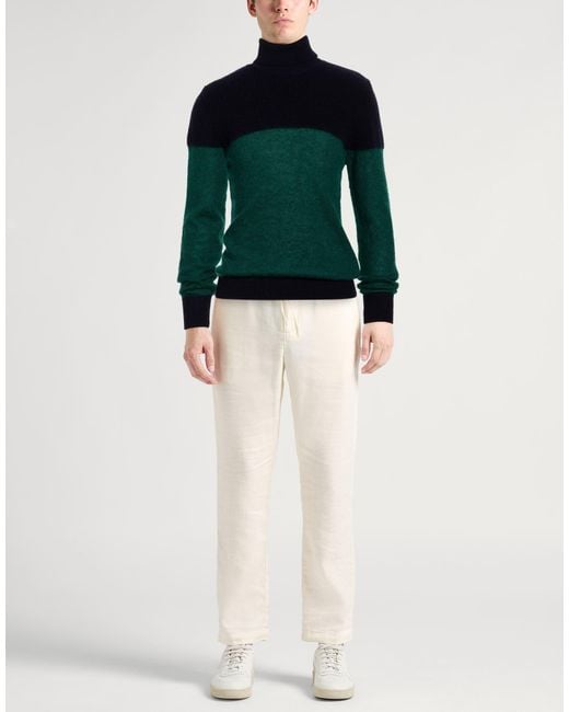 Peuterey Green Turtleneck Mohair Wool, Wool, Polyamide for men