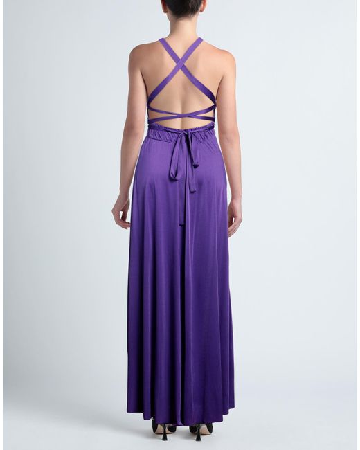 P.A.R.O.S.H. Purple Maxi-Kleid