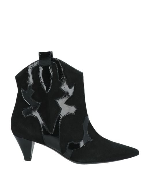 Marc Ellis Black Ankle Boots Leather