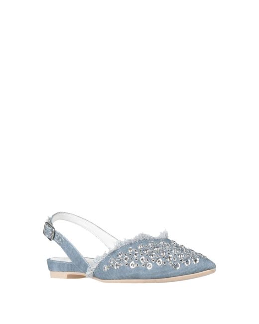 Ras Blue Ballet Flats