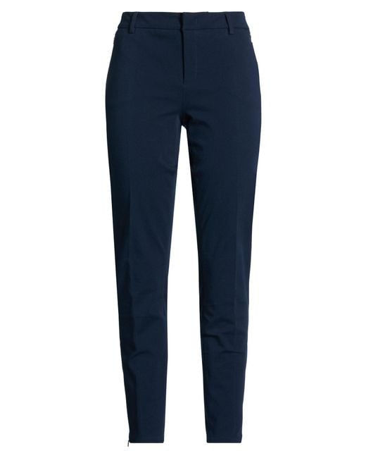 Sportmax Blue Pants Cotton, Elastane