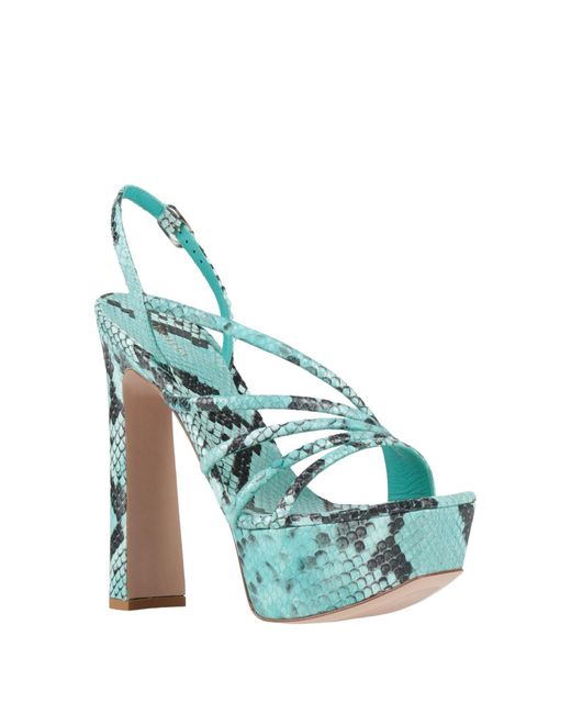 Le Silla Blue Sandals Leather