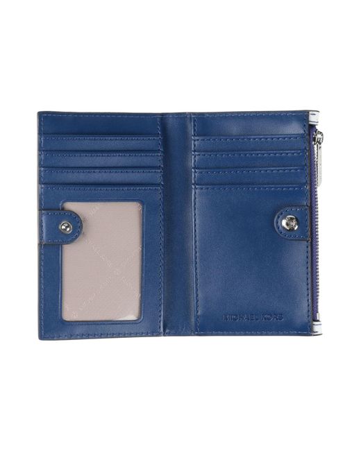 MICHAEL Michael Kors Blue Wallet Leather