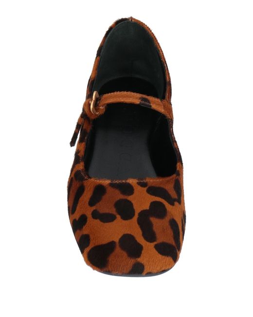 A.Bocca Brown Ballet Flats