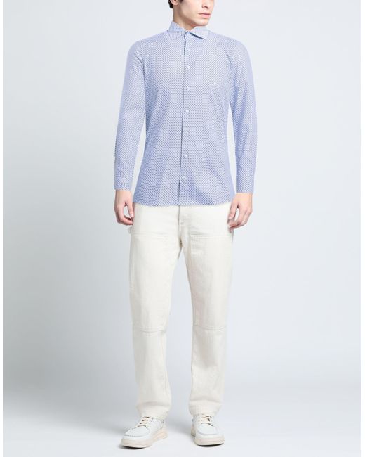 Camisa Stenstroms de hombre de color Blue