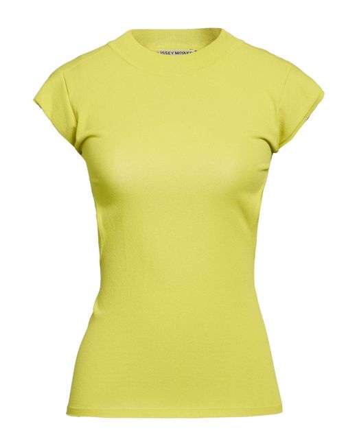 Issey Miyake Yellow Sweater Rayon, Nylon