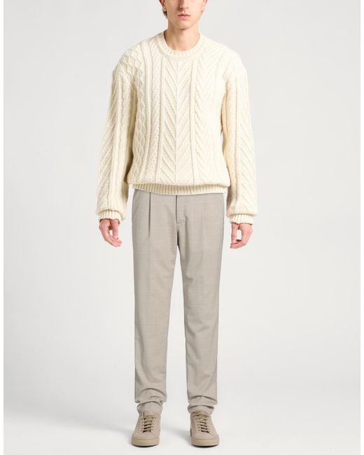 PT Torino Gray Pants Virgin Wool, Elastane for men
