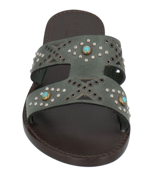 Post & Co White Sandals Leather