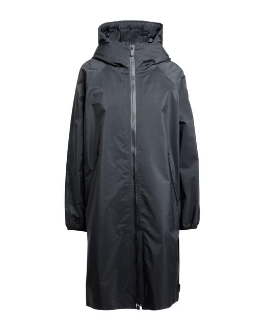 Peuterey Gray Rain Overcoat & Trench Coat Polyamide