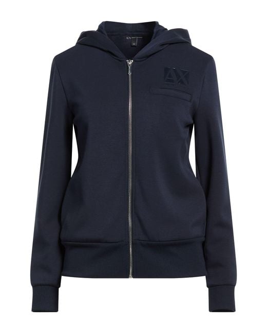 ARMANI EXCHANGE Blue Midnight Sweatshirt Polyamide, Viscose, Elastane