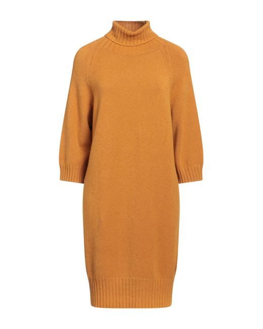 SOLOTRE Orange Mini Dress