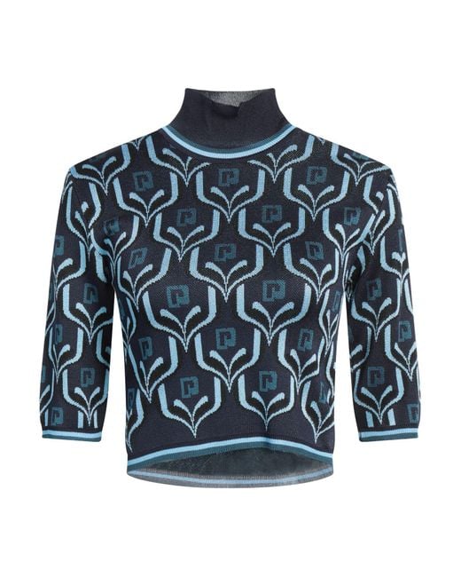 Rabanne Blue Turtleneck