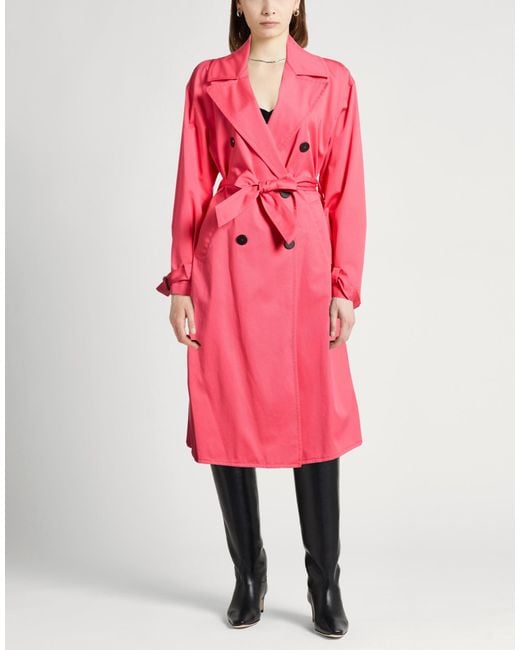 Forte_forte Pink Overcoats & Trench Coats