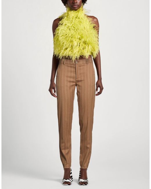 Manila Grace Natural Pants Polyester, Viscose, Elastane