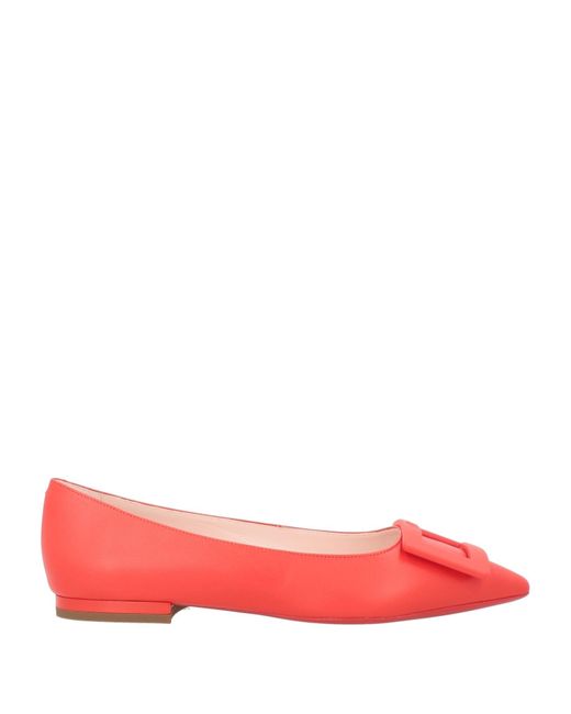 Roger Vivier Red Ballet Flats