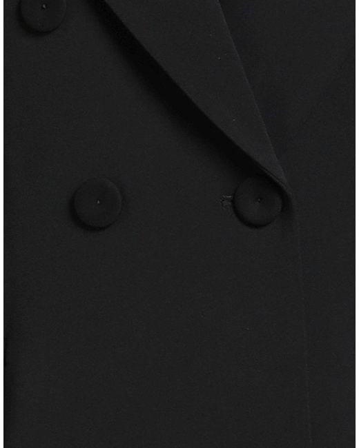 Pinko Black Blazer Viscose, Elastane, Polyester